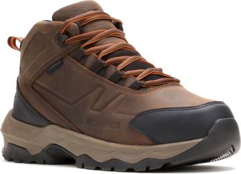 HYTEST 22371 Powerhaul LX, Men's, Brown, Comp Toe, EH, Mt, Slip Resistant, Hiker, Work Boot